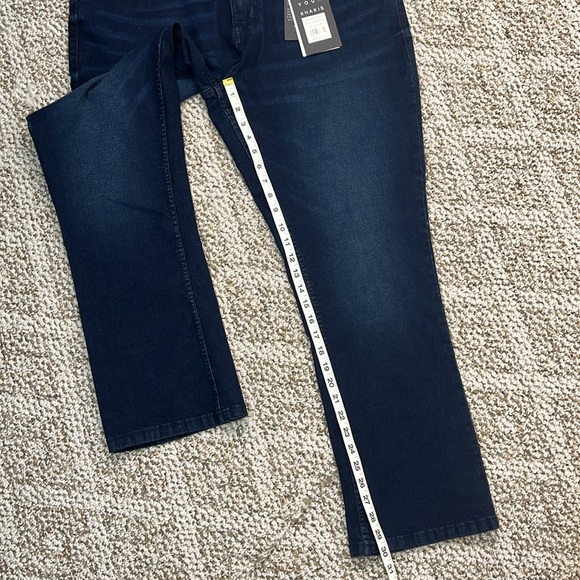 NYC THE PERFECT JEAN DARK WASH BOOTCUT MENS SIZE 38 x 30 NWT - Picture 13 of 16